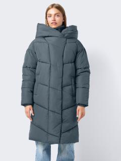 Noisy May dámský zimní kabát Newtally šedomodrý Velikost: L
