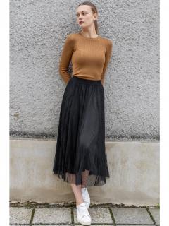 Only dámská tylová midi sukně Lavina černá Velikost: XL