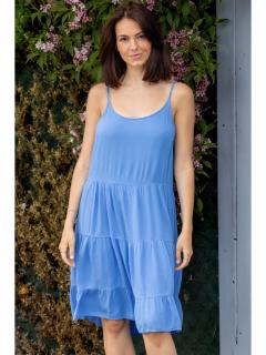 Only dámské volánové šaty Maj modré Velikost: XL