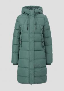 Q/S s.Oliver dámský zimní kabát šedozelený Velikost: XS