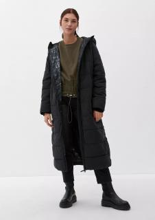 Q/S s.Oliver dámský zimní maxi kabát černý Velikost: XL