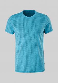 Q/S s.Oliver pánské triko se vzorem modré Velikost: M