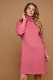 Rino&Pelle dámské pletené šaty Zinna růžové Velikost: L