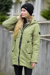 Rino & Pelle dámský zimní kabát Nadil zelený Velikost: 34