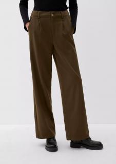 s.Oliver dámské široké kalhoty s puky olivové Velikost: 32