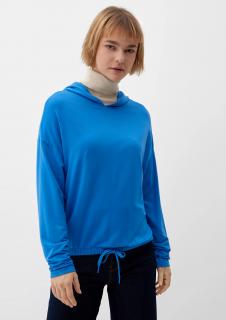 s.Oliver dámské triko do gumy s kapucí modré Velikost: 32