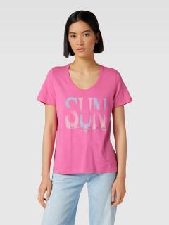 s.Oliver dámské triko s potiskem 44D0 růžové Velikost: 36