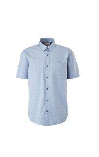 s.Oliver pánská vzorovaná košile regular fit světle modrá Velikost: L