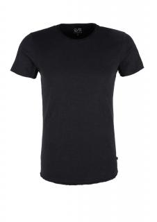 s.Oliver pánské jednobarevné basic triko krátký rukáv černé Velikost: L