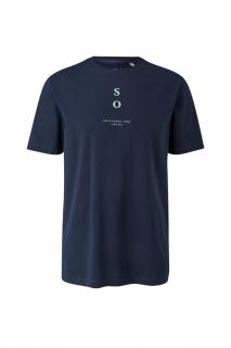 s.Oliver pánské triko s potiskem tmavě modré Velikost: 3XL