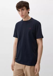 s.Oliver pánské triko s vyšitým logem modré Velikost: XXL