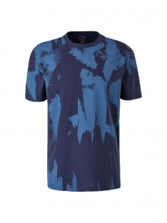 s.Oliver pánské triko se vzorem tmavě modré Velikost: M