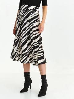 Top Secret dámská plisovaná midi sukně černo/bílá Velikost: 34
