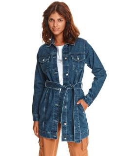 Top Secret dámská prodloužená džínová bunda modrá Velikost: 36