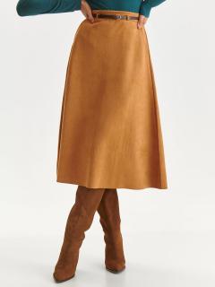 Top Secret dámská semišová sukně s páskem hnědá Velikost: 36