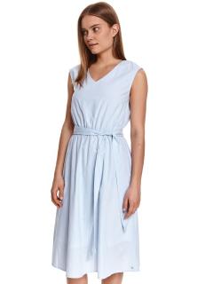 Top Secret dámské šaty s jemným proužkem modré Velikost: 34