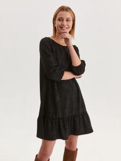 Top Secret dámské volné šaty s volánem černé Velikost: 34