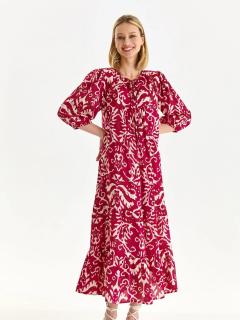 Top Secret dámské vzorované midi šaty růžové Velikost: 34-36