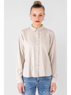 Vero Moda dámská lněná košile Jesmilo béžová Velikost: XL