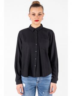 Vero Moda dámská lněná košile Jesmilo černá Velikost: XL