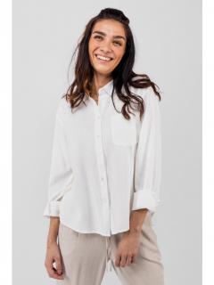 Vero Moda dámská lněná košile Jesmilo smetanová Velikost: XL