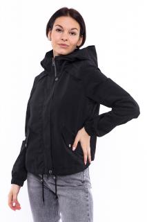 Vero Moda dámská pasová bunda s kapucí Zoa černá Velikost: XS