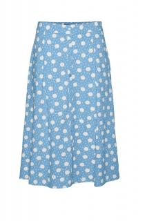 Vero Moda dámská sukně s puntíky Esmilo světle modrá Velikost: L