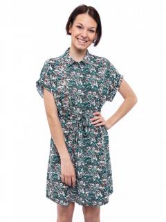 Vero Moda dámské košilové šaty Easy se vzorem zelené Velikost: L