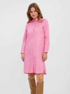 Vero Moda dámské košilové šaty Shay růžové Velikost: L