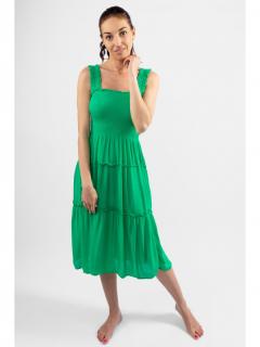 Vero Moda dámské šaty Menny zelené Velikost: L