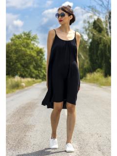 Vero Moda dámské šaty na ramínka Menny černé Velikost: L