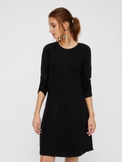 Vero Moda dámské úpletové šaty Nancy černé Velikost: XL
