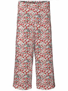 Vero Moda dámské volné květované kalhoty Simply béžové Velikost: S
