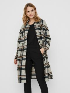 Vero Moda dámský košilový kabát Chrissie šedý Velikost: L