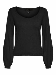 Vero Moda dámský lehký pletený svetr Karma černý Velikost: XS
