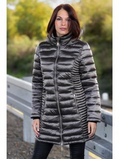 Zabaione dámský prošívaný kabát Giselle taupe Velikost: XL