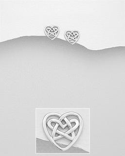 10mm náušnice CELTIC 1,6gr (Materiál stříbro Ag 925/1000 - likvidace skladu)