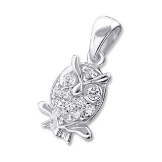 10x14mm přívěsek sovy (Materiál stříbro Ag 925/1000 - likvidace skladu)