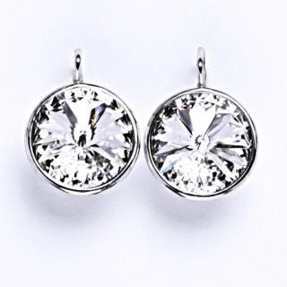 14x22mm náušnice kulaté - Čištín (Materiál stříbro Ag 925/1000 - likvidace skladu)