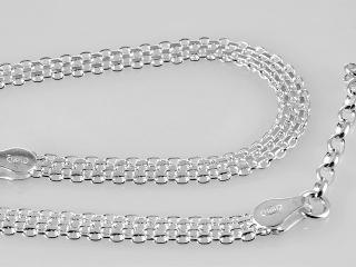 21-26cm řetízek na nohu, šířka 5mm - stříbro 5,65gr (Materiál stříbro Ag 925/1000)