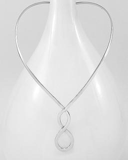 27,9gr masivní náhrdelník Infinity (Materiál stříbro Ag 925/1000 - likvidace skladu)