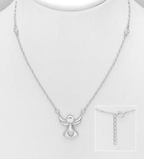 Andělíček s řetízkem 3,8gr (Materiál stříbro Ag 925/1000 - TOP šperky)