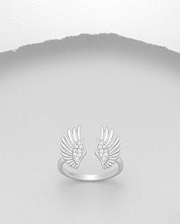 Andělská křídla prsten 2,4gr (Materiál stříbro Ag 925/1000)