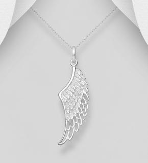 Andělské křídlo přívěsek 3,9gr (Přívěsky Pure Silver - bělostné stříbro)