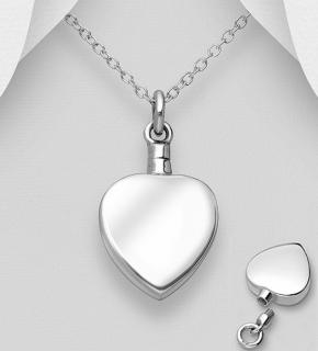 Medailon srdce 4gr (Materiál stříbro Ag 925/1000 - TOP šperky)