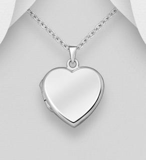 Medailon srdce (Materiál stříbro Ag 925/1000 - TOP šperky)