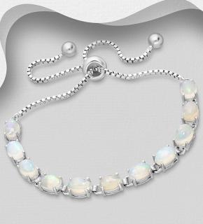 Náramek Moonstone 7,8gr (Materiál stříbro Ag 925/1000 - likvidace skladu)