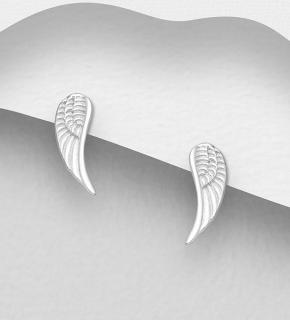 Náušnice křídla 0,65gr  (Materiál stříbro Ag 925/1000 - TOP šperky)