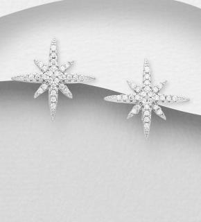 Náušnice STAR 1,2gr (Materiál stříbro Ag 925/1000 - TOP šperky)
