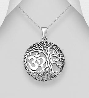 Óm strom života 6,7gr (Materiál stříbro Ag 925/1000 - likvidace skladu)